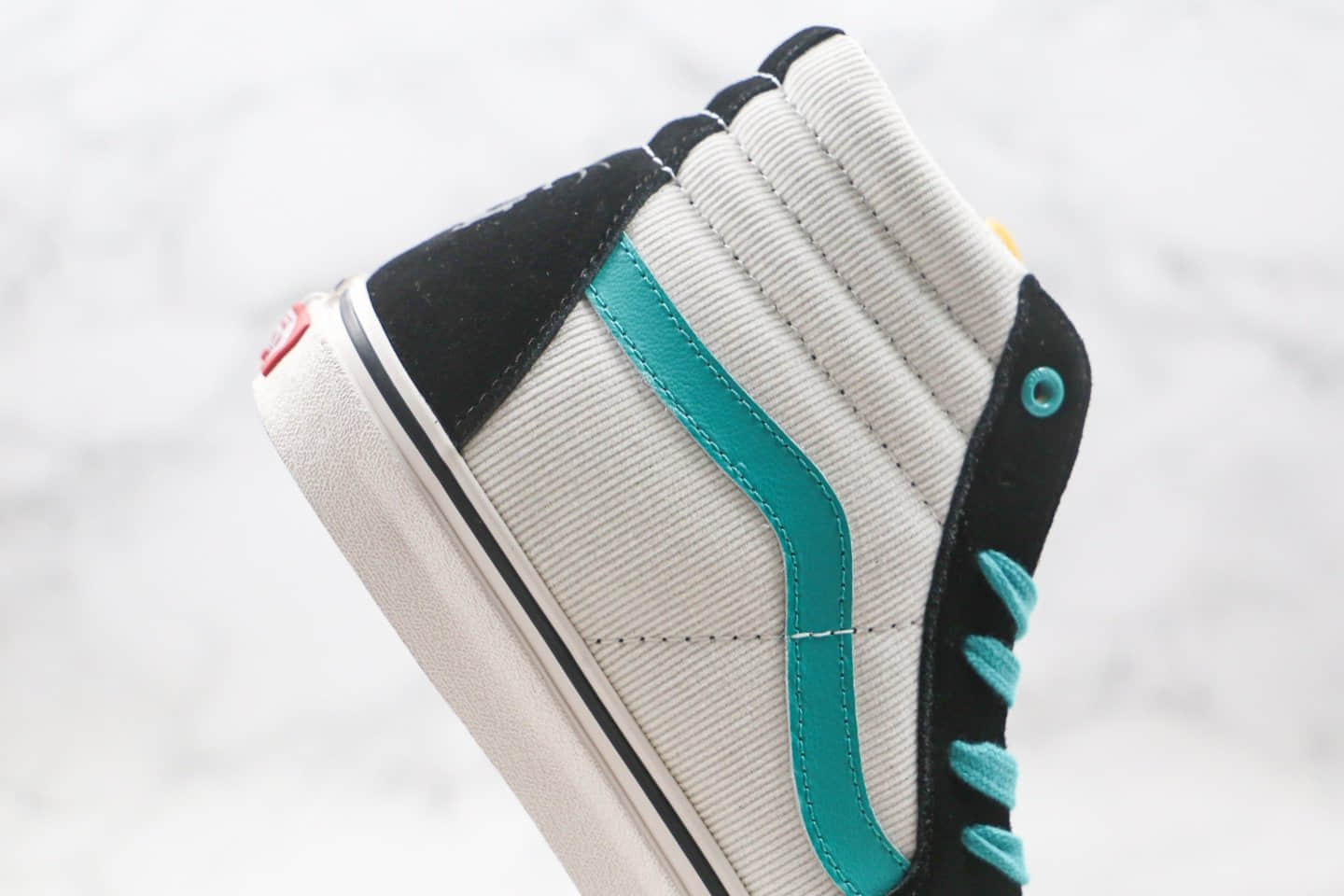 万斯VANS SK8-HI PRO FABIANA.DELFINO公司级版本高帮环保系列白黑蓝色硫化板鞋原档案数据开发 货号:VN0A45JD2MA