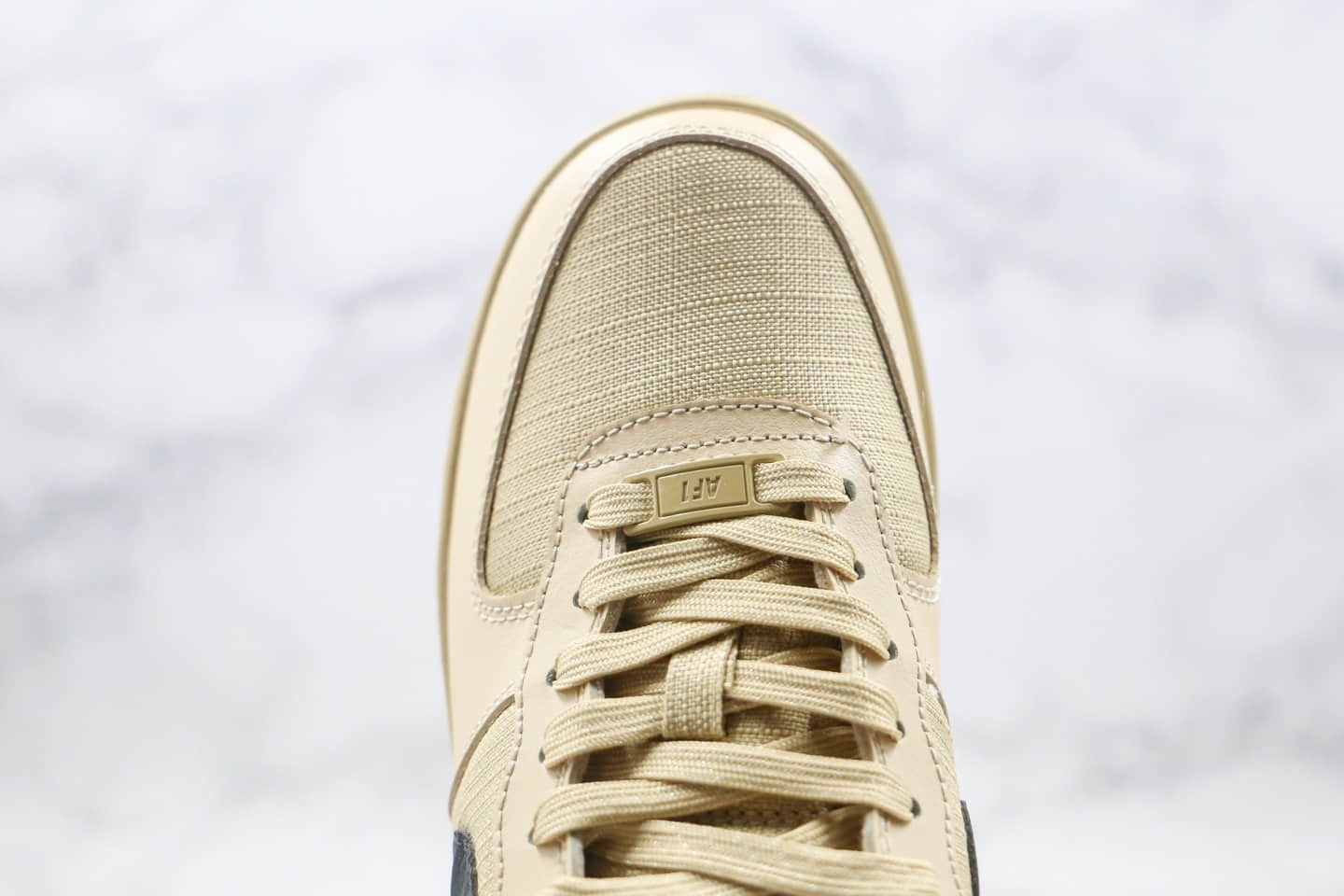 耐克Nike Air Force 1 PRM CLOT纯原版本低帮空军一号机能卡其色板鞋内置全掌Sole气垫 货号:CQ4215-700