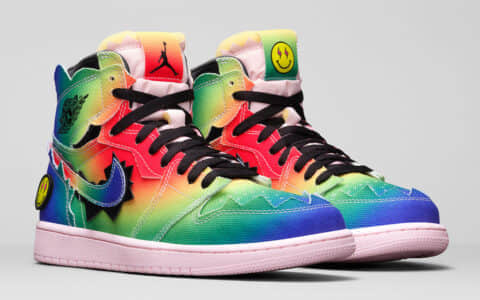 苦等一年的渐变彩虹扎染!J Balvin x AJ1 联名12月8日发售! 货号:DC3481-900