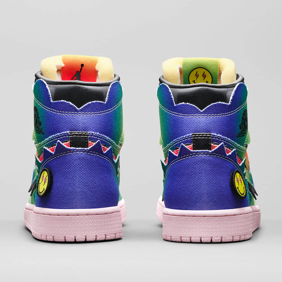 苦等一年的渐变彩虹扎染!J Balvin x AJ1 联名12月8日发售! 货号:DC3481-900