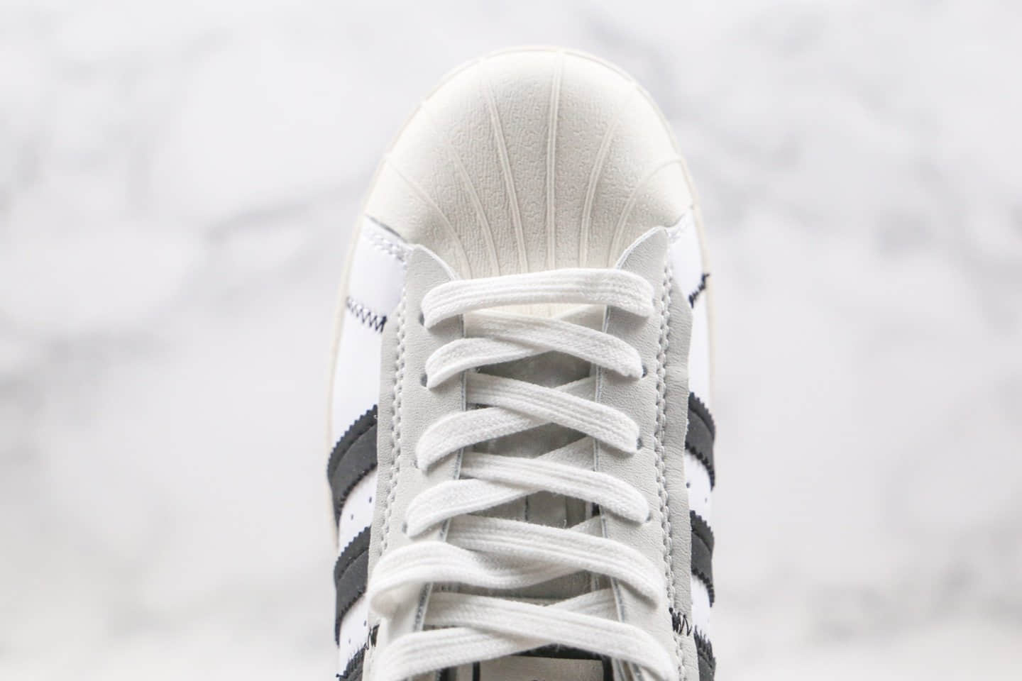 阿迪达斯Adidas Original Superstar WS2纯原版本贝壳头解构白灰黑色板鞋原档案数据开发 货号:FV3024