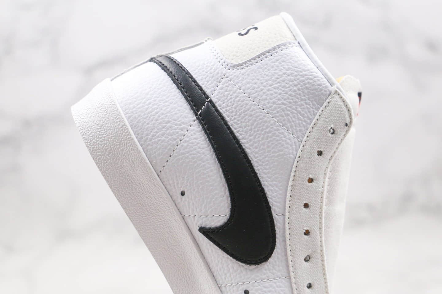 耐克Nike Blazer Mid Class 1977 x Slam Jam联名款纯原版本中帮开拓者白黑色硫化板鞋原楦头纸板打造 货号:CD8233-100