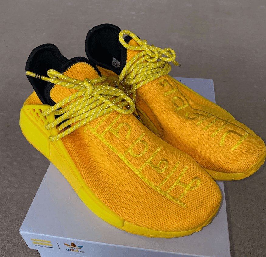 亮黄色鞋面!菲董联名adidas NMD HU新配色曝光! 货号:GY0091