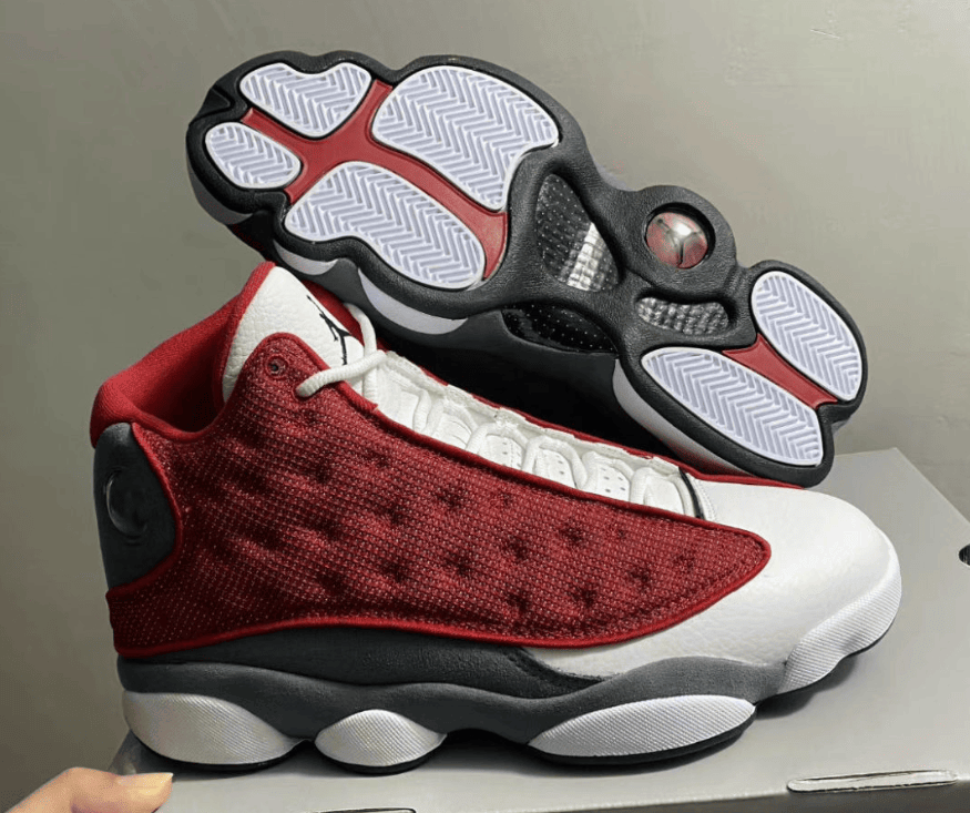 GIGI配色姐妹款?AJ13“ Red Flint”最新实物曝光! 货号:414571-600