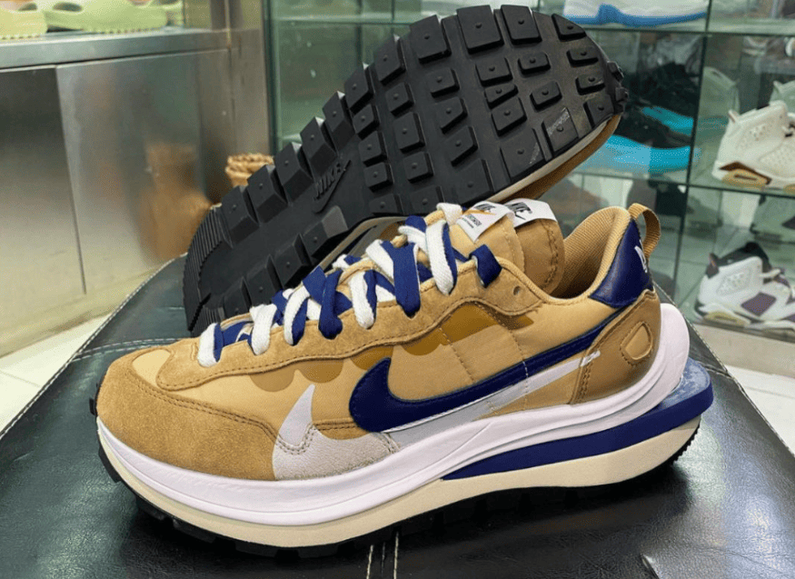 复古高街风!Sacai x Nike VaporWaffle “Sesame”实物有点诱人!