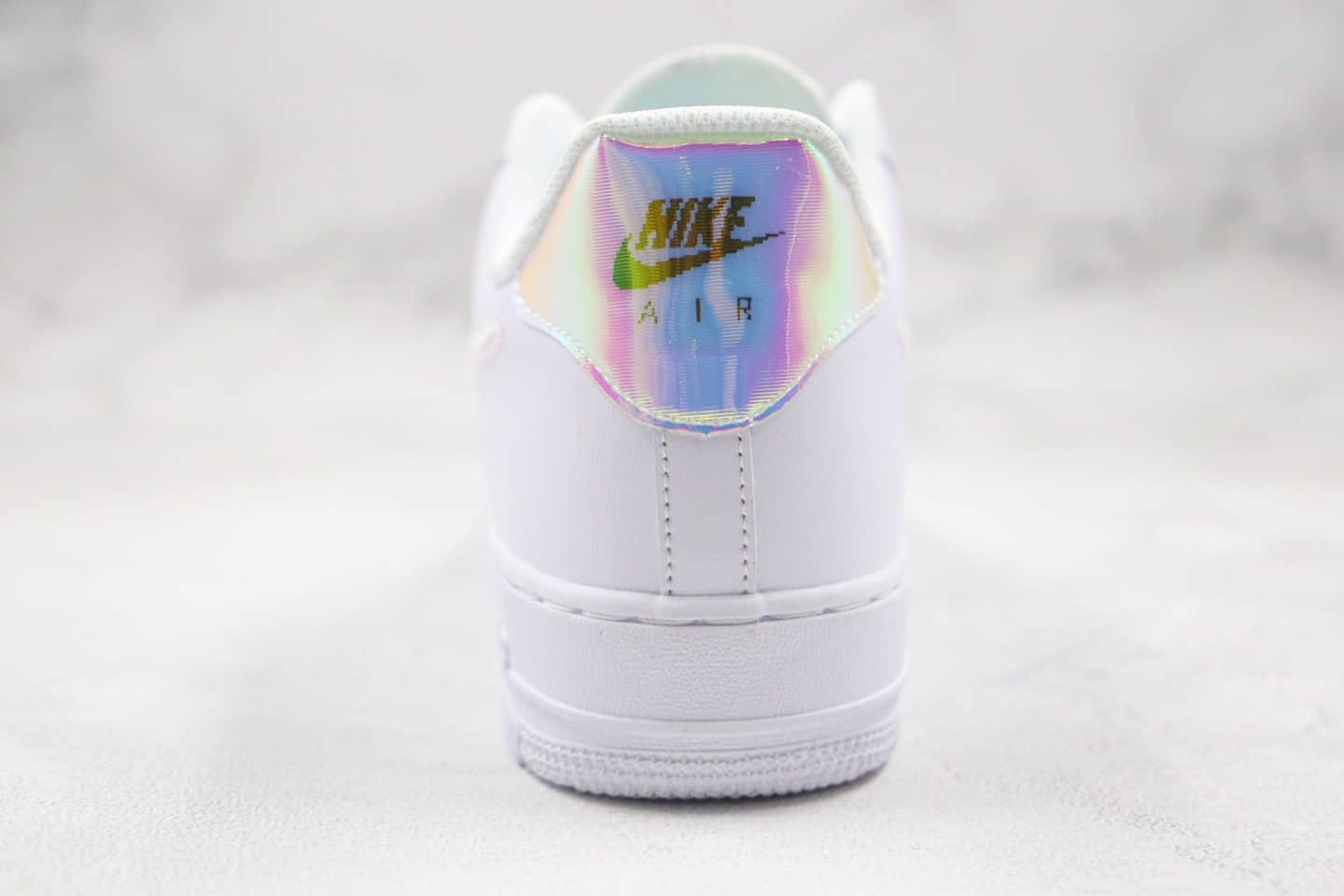 耐克Nike Air Force1 LOW'07纯原版本低帮空军一号白镭射边彩虹渐变鞋带板鞋内置气垫 货号:CV1699-100