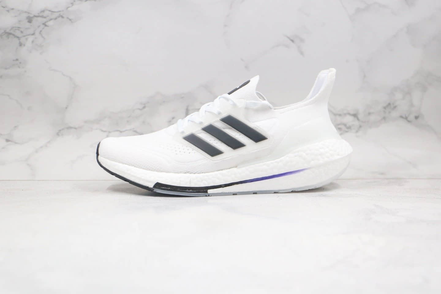 阿迪达斯adidas ultra boost 2021纯原版本爆米花跑鞋UB7.0白黑色原档案数据开发 货号:FY0837