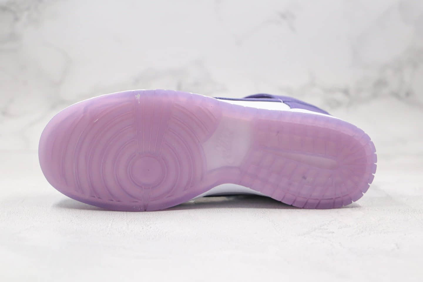 耐克Nike SB Dunk High Pro Varsity Purple纯原版本高帮SB DUNK果冻底白紫色板鞋内置后跟Zoom气垫 货号:DC5382-100