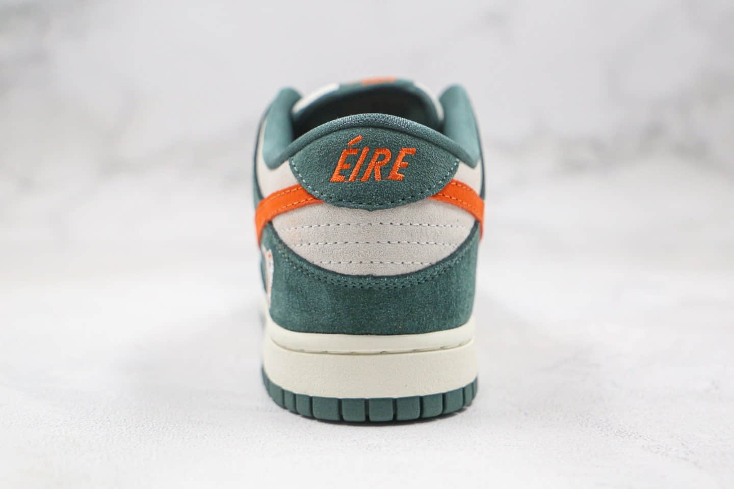 耐克Nike Dunk SB Low Pro x KIKS x EJDER三方联名款纯原版本低帮SB DUNK麂皮灰绿色橙色勾板鞋内置后跟Zoom气垫 货号：304292-185