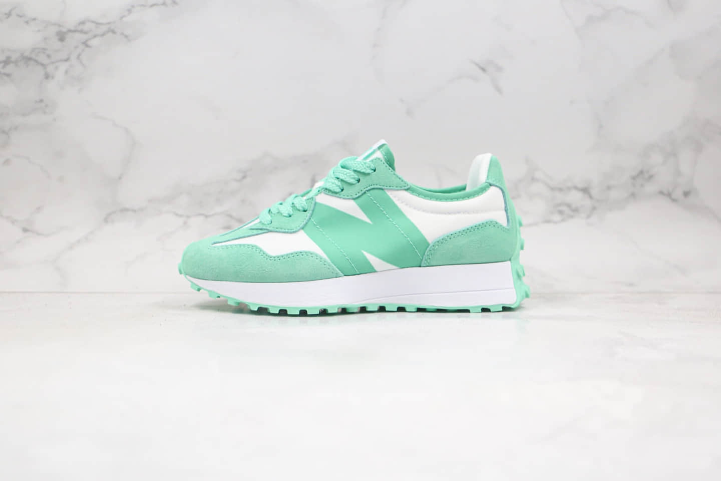 新百伦New Balance 327纯原版本复古慢跑鞋NB327灰绿色原楦头纸板打造原盒原标 货号:MS327AO1