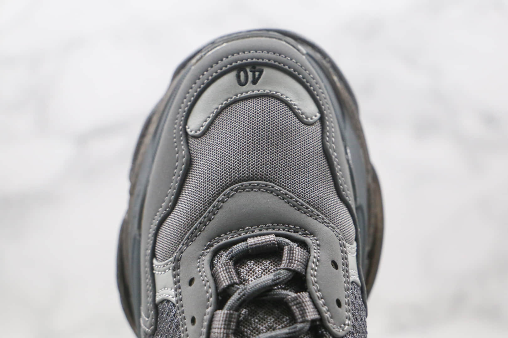 巴黎世家Balenciaga Triple S纯原版本复古气垫灰色老爹鞋原档案数据开发原盒原标