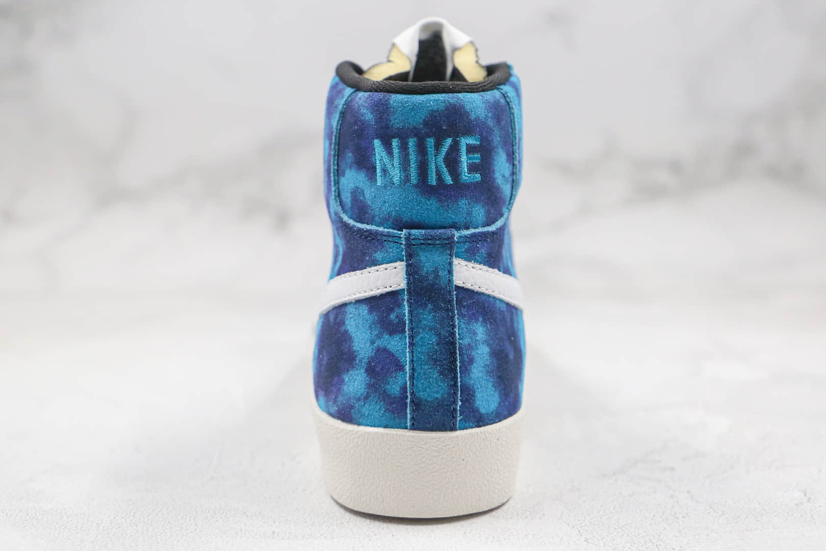 耐克Nike Blazer Mid Retro OG纯原版本中帮开拓者蓝色扎染板鞋原鞋开模一比一打造 货号:DA7575-991