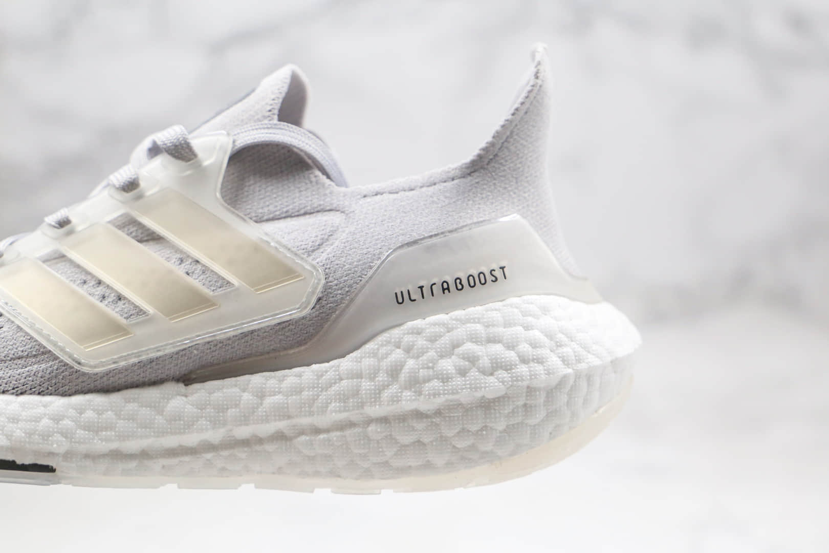 阿迪达斯adidas ultra boost 2021纯原版本爆米花跑鞋UB7.0白灰色原鞋开模一比一打造 货号:FY0556