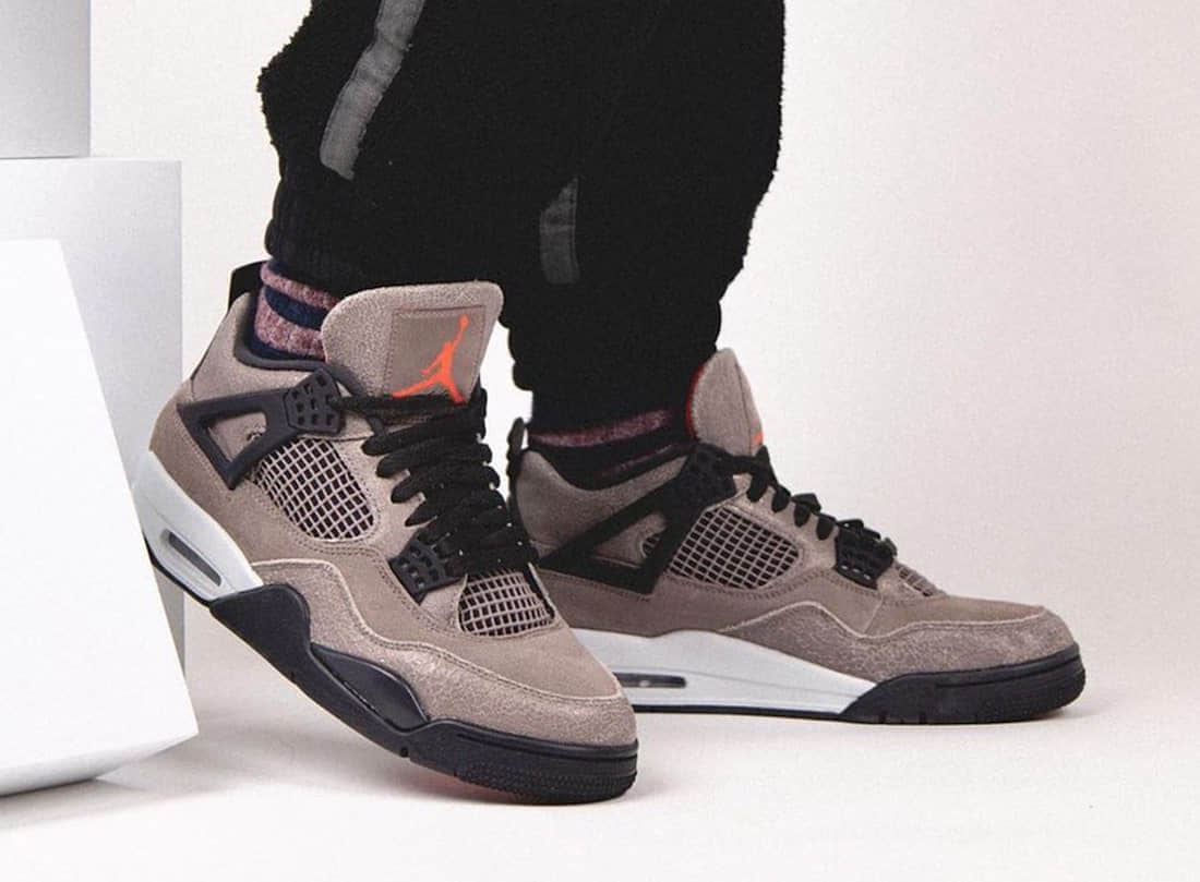 TS x AJ4亲友限定既视感!AJ4 “Taupe Haze”上脚效果不俗!货号:DB0732-200