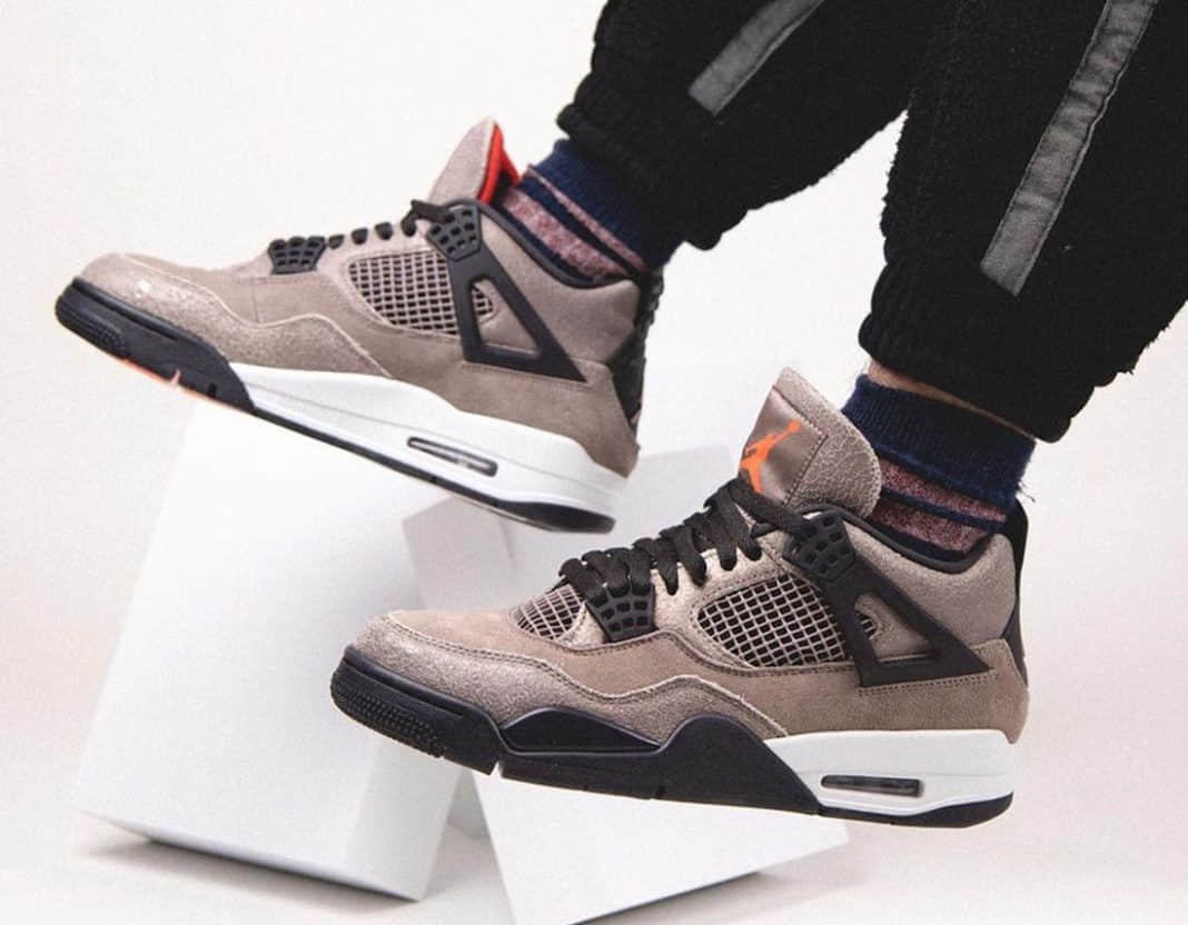 TS x AJ4亲友限定既视感!AJ4 “Taupe Haze”上脚效果不俗!货号:DB0732-200