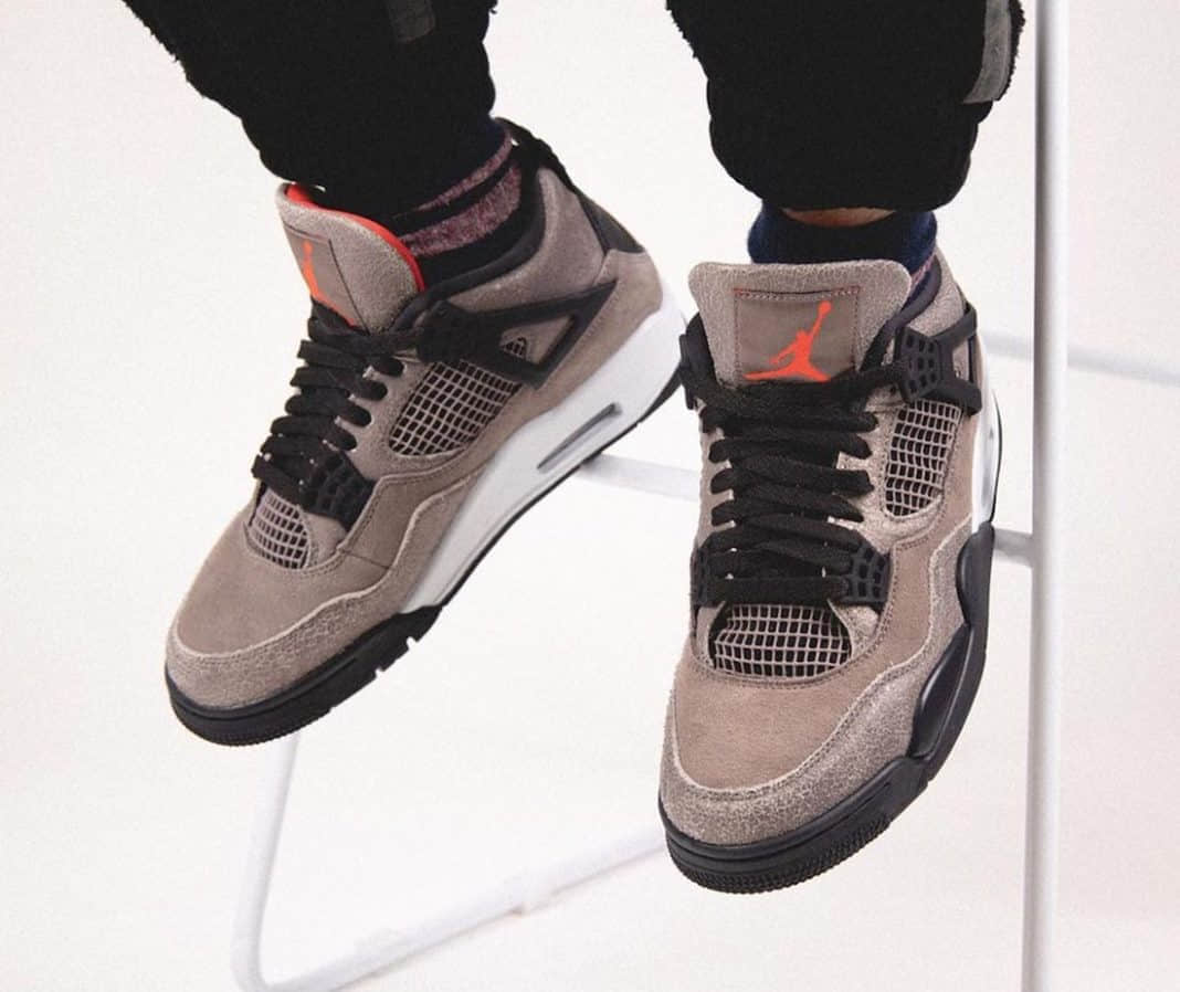 TS x AJ4亲友限定既视感!AJ4 “Taupe Haze”上脚效果不俗!货号:DB0732-200