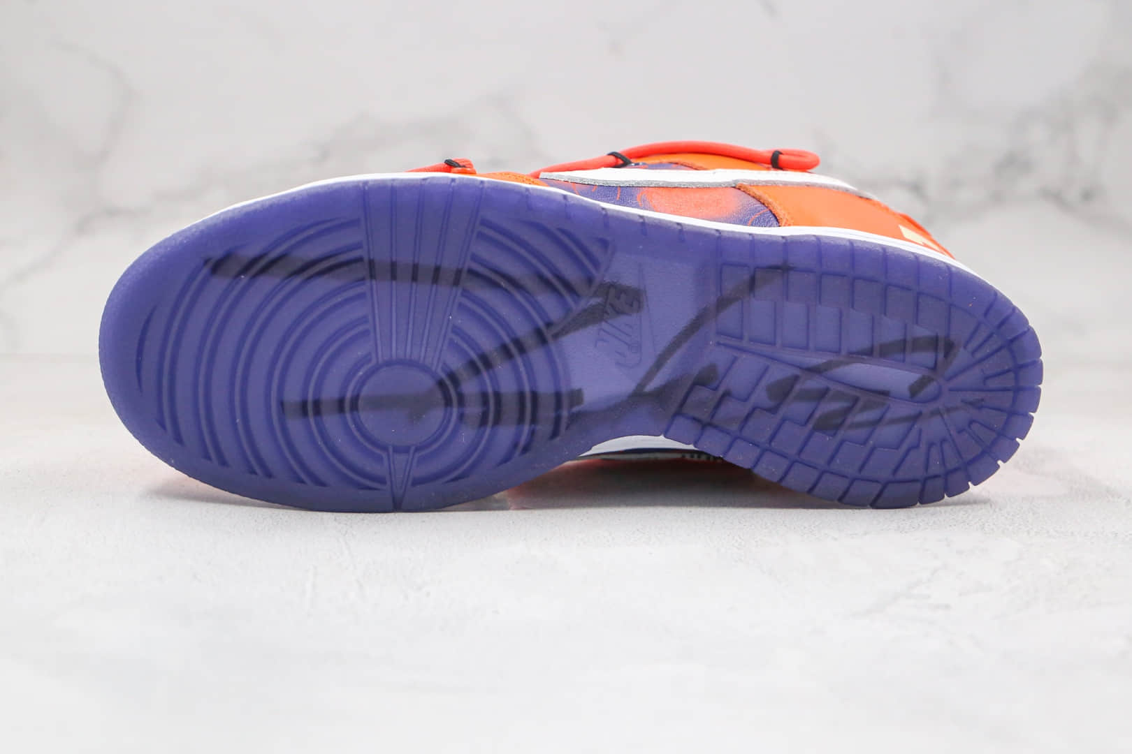 耐克Nike SB Dunk x OFF-WHITE联名款纯原版本低帮SB DUNK蓝橙色板鞋原档案数据开发原盒原标 货号：CT0856-801