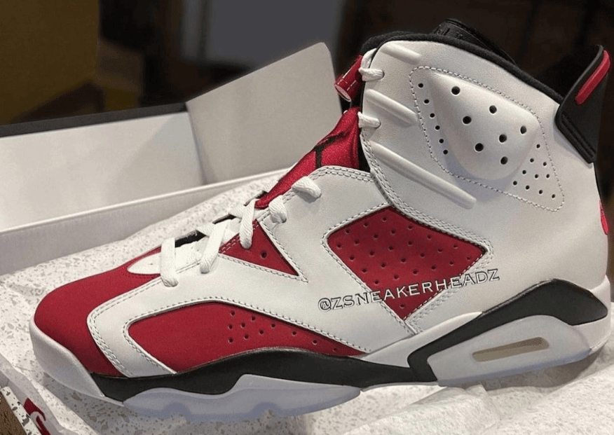 再现OG元年风采!AJ6胭脂红最新实物细节图释出! 货号:CT8529-106