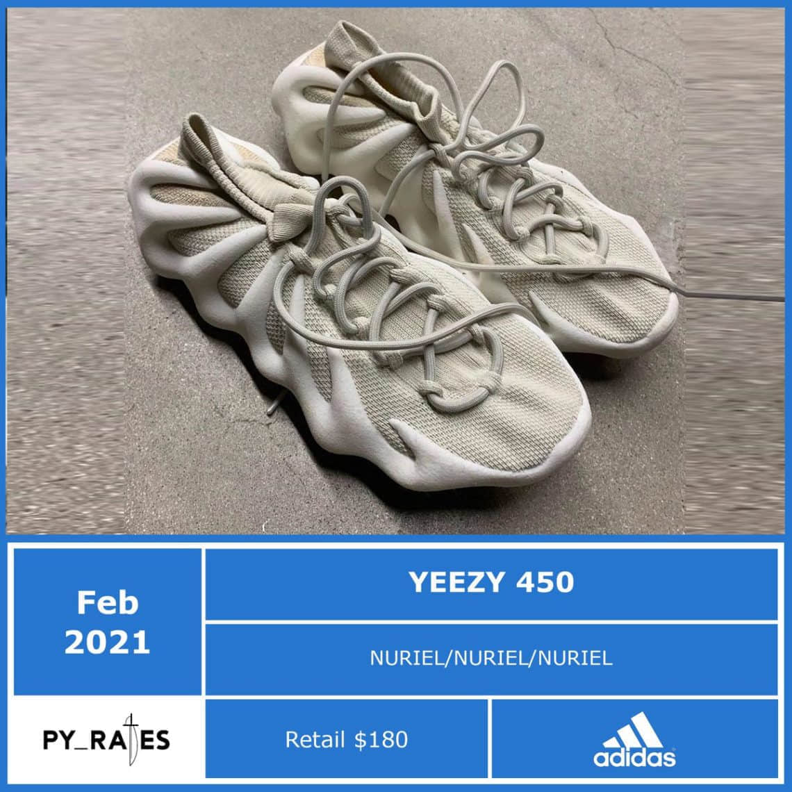 侃爷火山鞋终于来了!adidas Yeezy 450最新实物曝光!下月发售!
