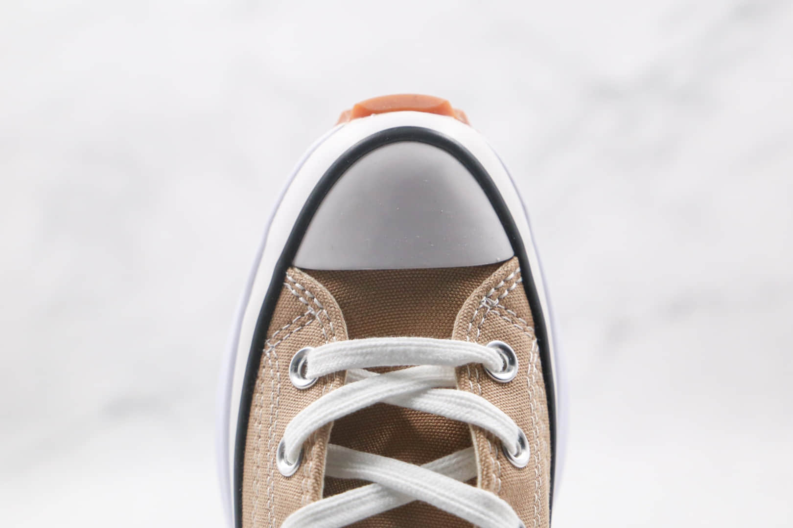 匡威Converse Run Star Hike1970S公司级版本高帮松糕锯齿奶茶色厚底帆布鞋原楦头纸板打造 货号:166802C