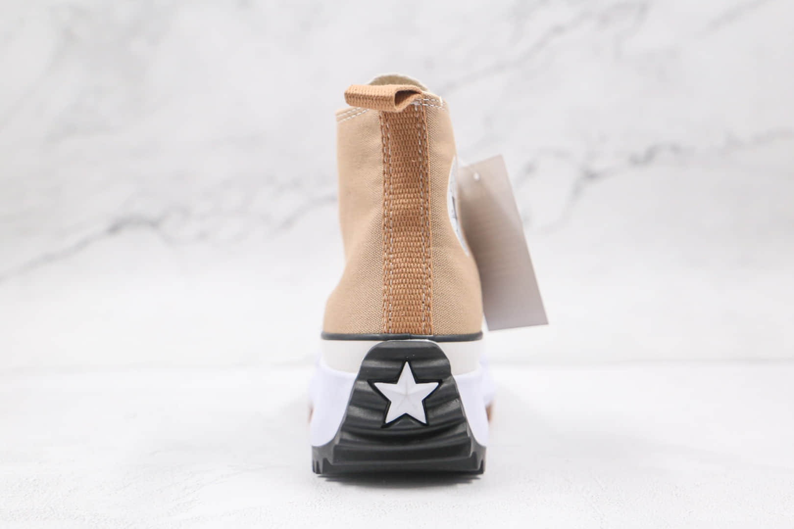 匡威Converse Run Star Hike1970S公司级版本高帮松糕锯齿奶茶色厚底帆布鞋原楦头纸板打造 货号:166802C