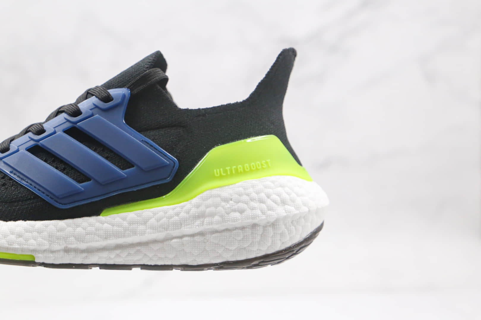阿迪达斯adidas ultra boost 2021纯原版本爆米花跑鞋UB7.0黑蓝绿色原盒原标 货号:FY0568