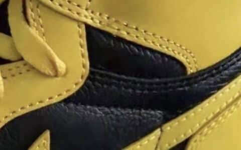 又一款“武当”配色!全新黑黄AJ1首度曝光! 货号:555088-701