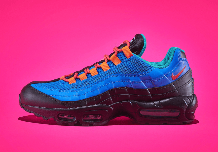 构色抢眼!全新Coral Studio x Nike Air Max 95 V2联名曝光!