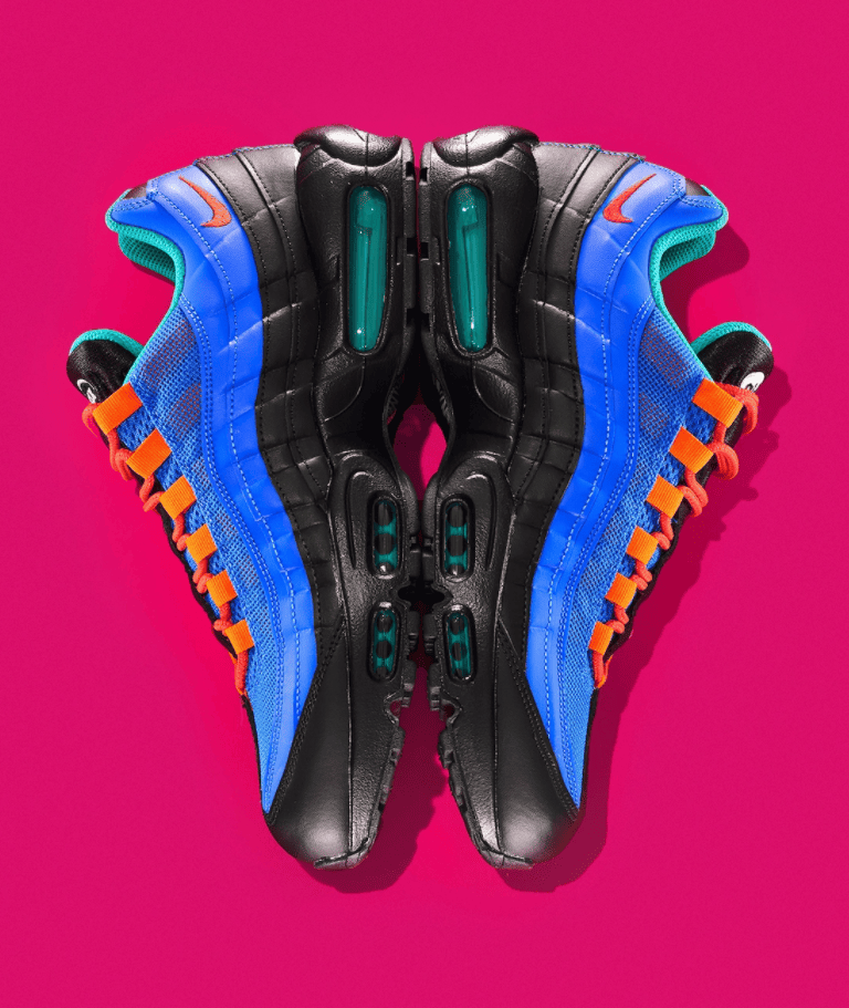 构色抢眼!全新Coral Studio x Nike Air Max 95 V2联名曝光!