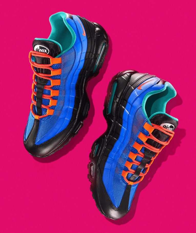 构色抢眼!全新Coral Studio x Nike Air Max 95 V2联名曝光!