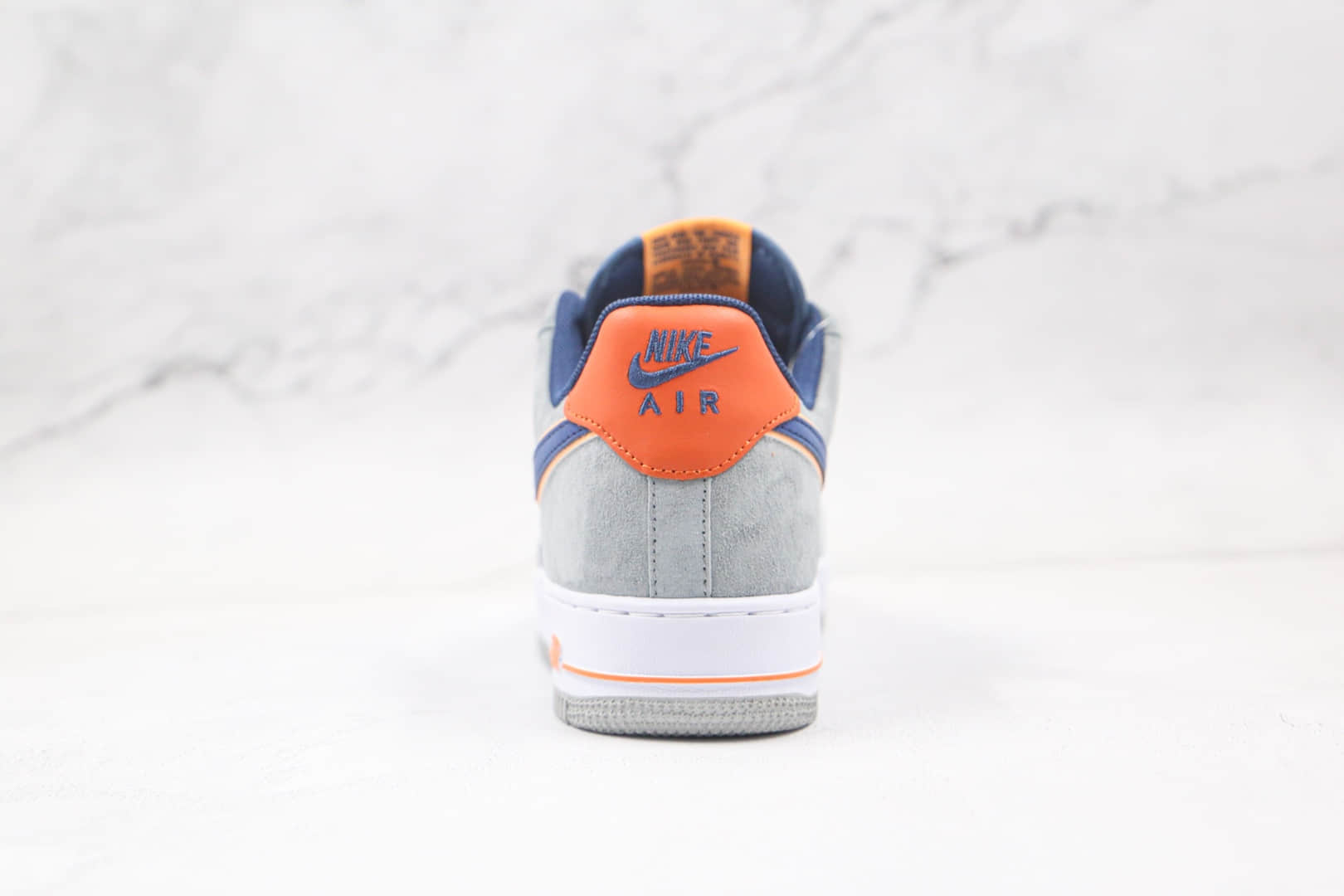 耐克Nike Air Force 1 '07纯原版本低帮空军一号灰蓝拼接猪八板鞋内置气垫 货号:CQ5059-103
