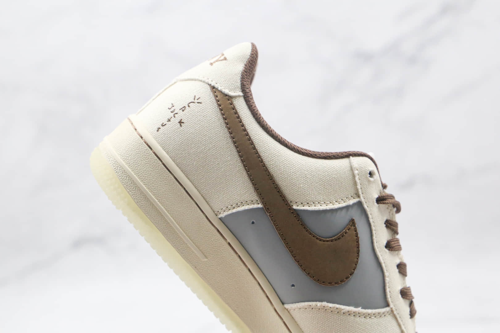 耐克Nike Air Force 1 x Travis Scott x Playstation纯原版本三方联名款低帮空军一号倒钩板鞋内置全掌Sole气垫 货号:BQ5826-208