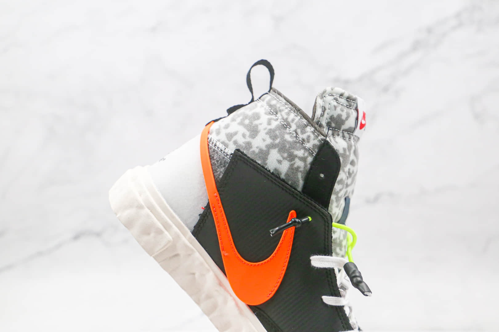 耐克NiKe Blazer Mid x READYMADE联名款纯原版本黑橙解构开拓者板鞋原档案数据开发 货号:CZ3589-001