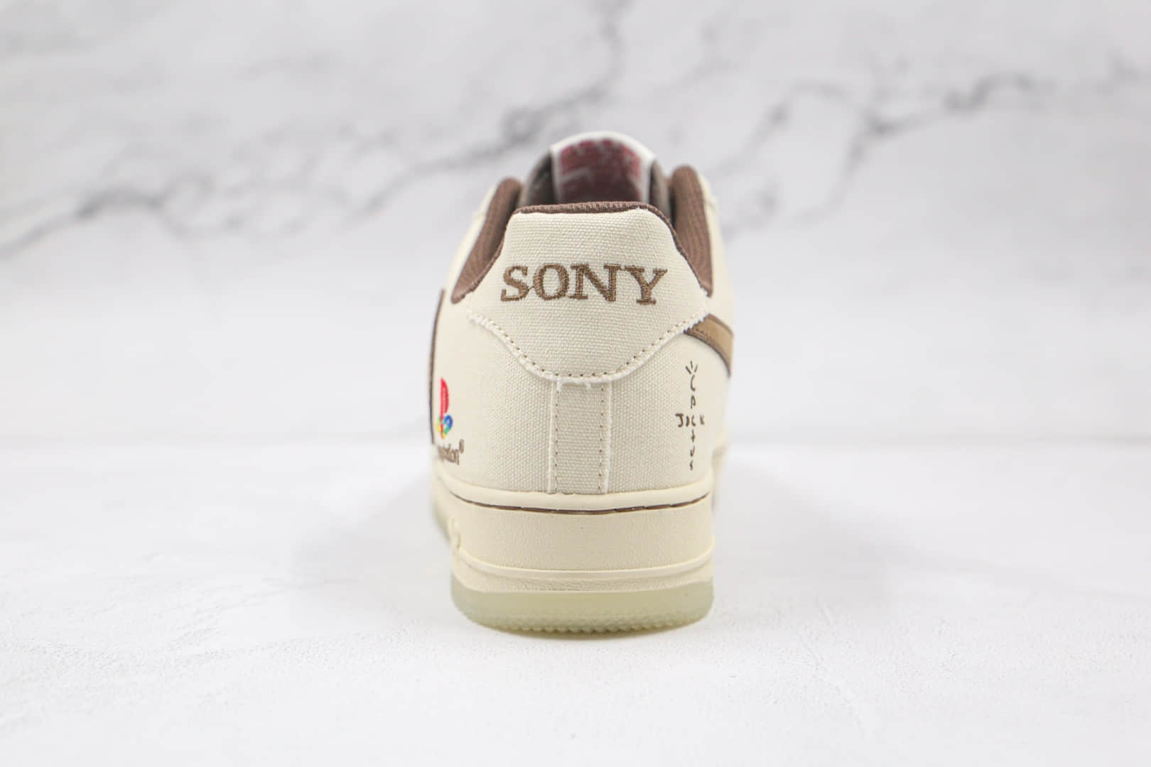 耐克Nike Air Force 1 x Travis Scott x Playstation纯原版本三方联名款低帮空军一号倒钩板鞋内置全掌Sole气垫 货号:BQ5826-208
