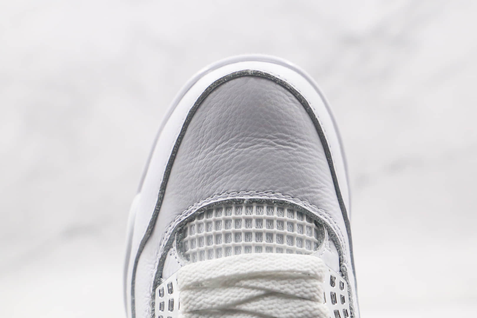 乔丹Air Jordan 4 SE纯原版本高帮AJ4纯白篮球鞋原楦头纸板打造原盒原标 货号:308497-100