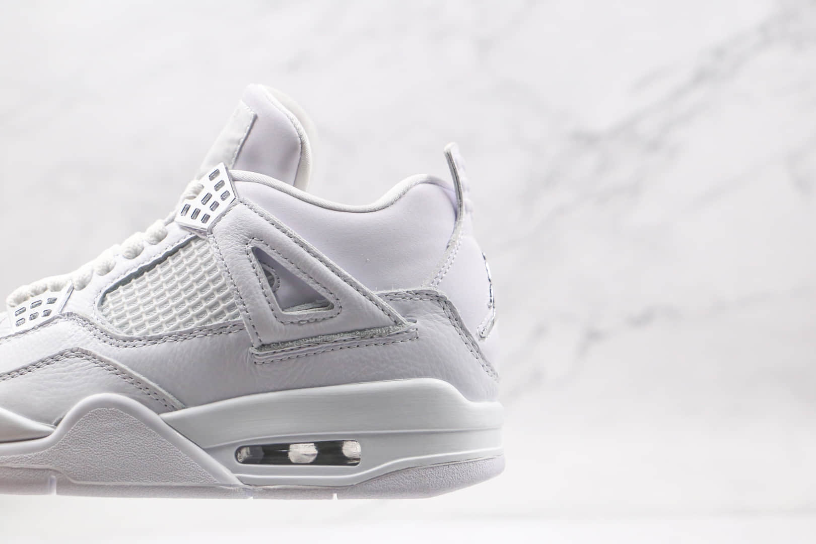 乔丹Air Jordan 4 SE纯原版本高帮AJ4纯白篮球鞋原楦头纸板打造原盒原标 货号:308497-100