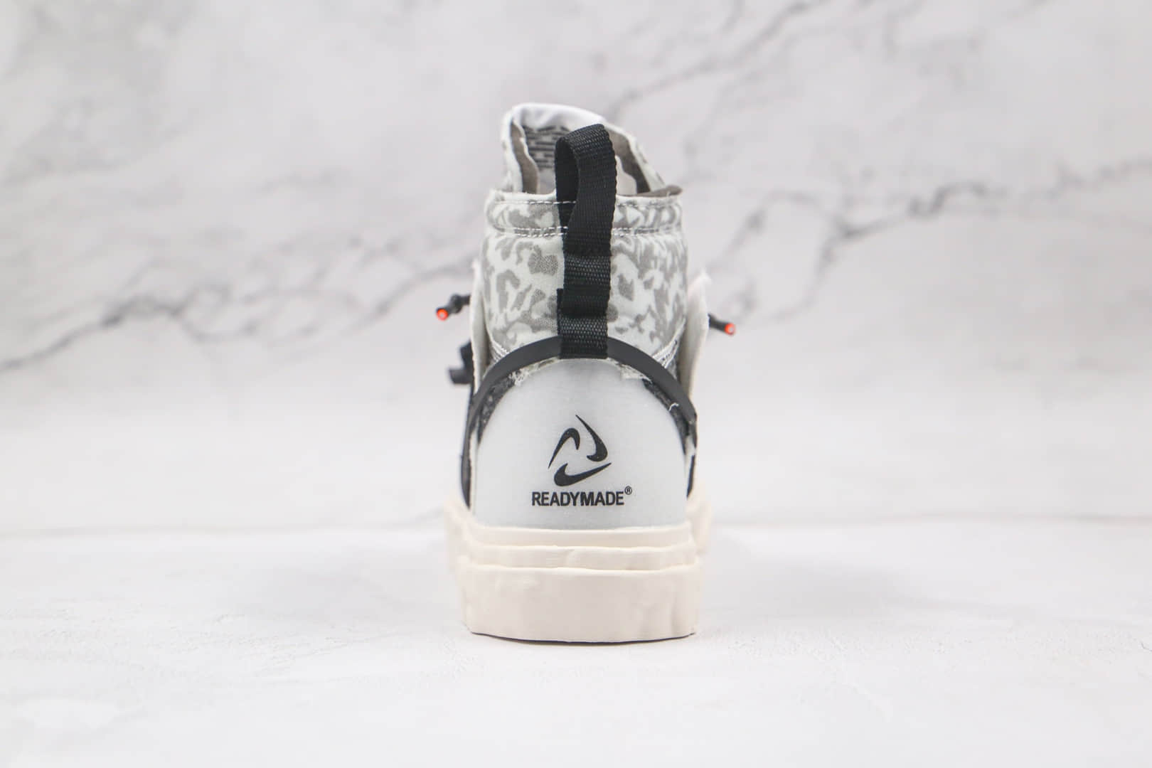耐克Nike Blazer Mid x READYMADE联名款纯原版本开拓者解构白黑豹纹板鞋原档案数据开发 货号：CZ3589-100