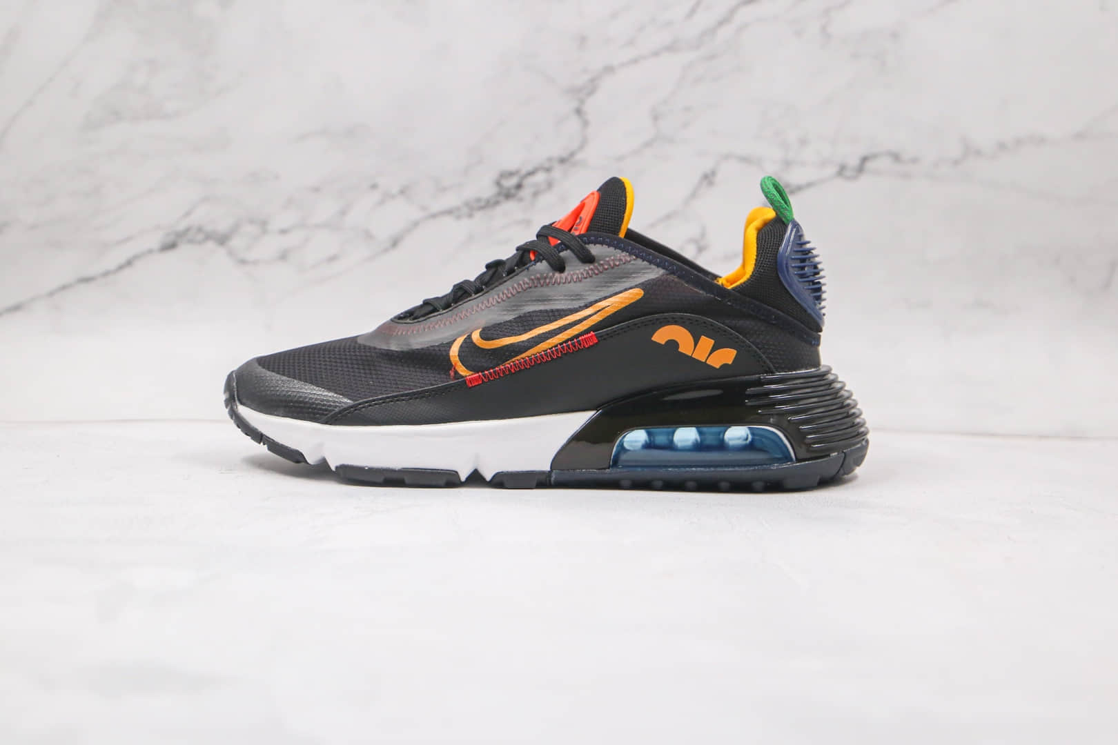 耐克Nike Air Max 2090纯原版本黑橘色max2090气垫鞋原档案数据开发原盒原标 货号：DC1465-001