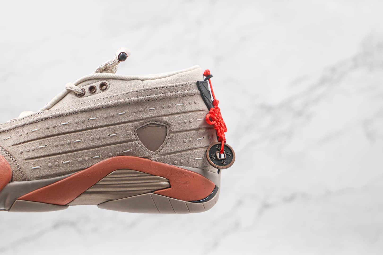 乔丹Air Jordan 14 Low x CLOT陈冠希联名款纯原版本兵马俑AJ14中国结铜钱篮球鞋原盒原标 货号：DC9857-200