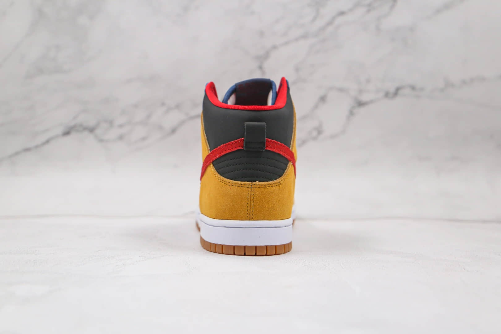 耐克Nike Dunk SB High纯原版本高帮SB DUNK帕帕熊黑黄红蓝色板鞋原楦头纸板打造 货号:313171-400