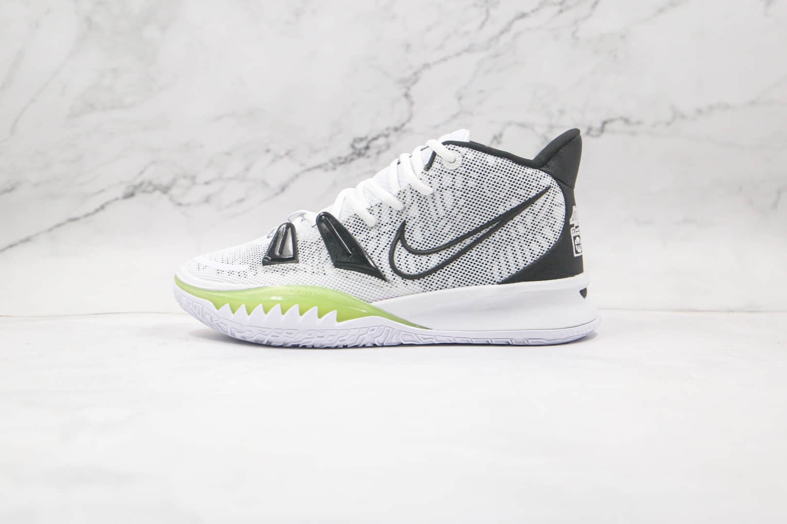 耐克Nike Kyrie 7 Pre Heat Ep纯原版本欧文7代白黑色篮球鞋内置气垫支持实战 货号:CQ9327-100