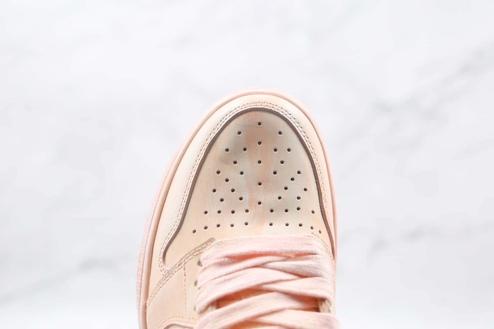 乔丹Air Jordan 1 Artificial brush color纯原版本高帮AJ1淡橘色擦色板鞋原档案数据开发 货号:BQ6817-204