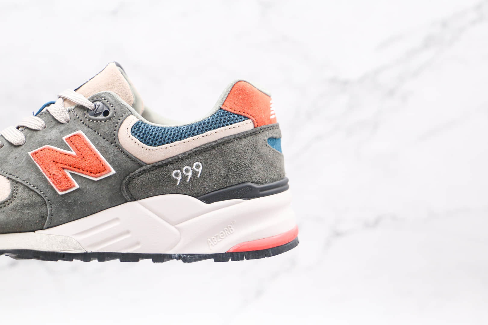 新百伦New Balance 999纯原版本灰橘蓝色NB999复古慢跑鞋原楦头纸板打造 货号:ML999JOL
