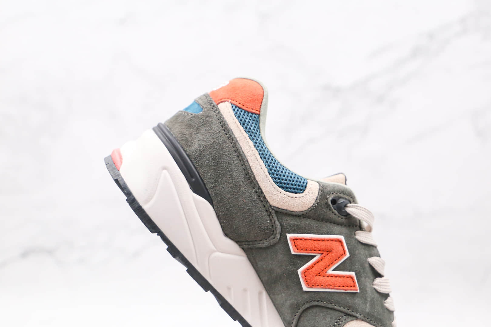 新百伦New Balance 999纯原版本灰橘蓝色NB999复古慢跑鞋原楦头纸板打造 货号:ML999JOL