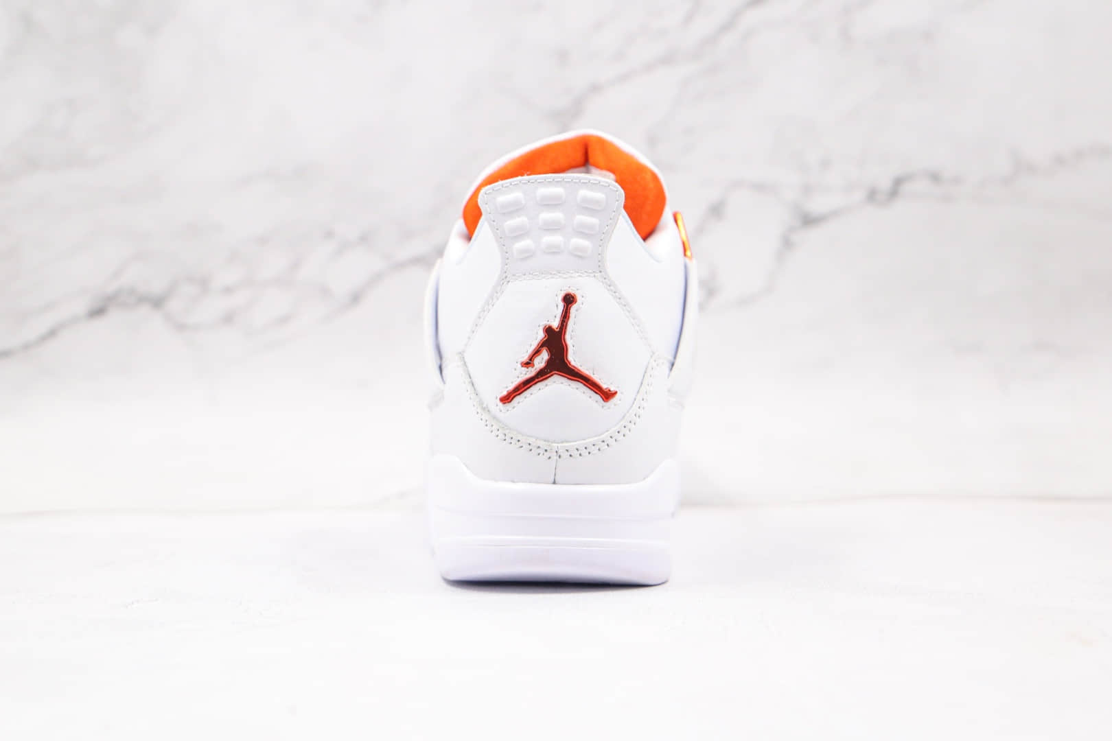 乔丹Air Jordan 4纯原版本高帮AJ4白橙篮球鞋内置气垫原盒原标 货号:CT8527-118