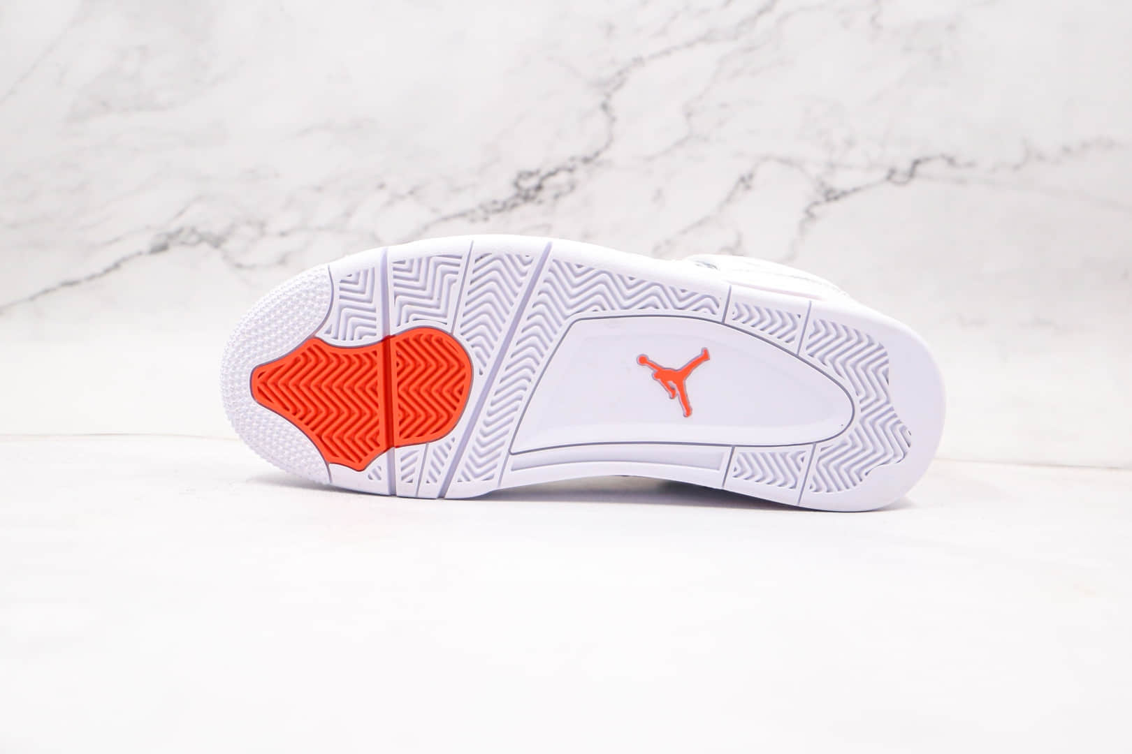 乔丹Air Jordan 4纯原版本高帮AJ4白橙篮球鞋内置气垫原盒原标 货号:CT8527-118