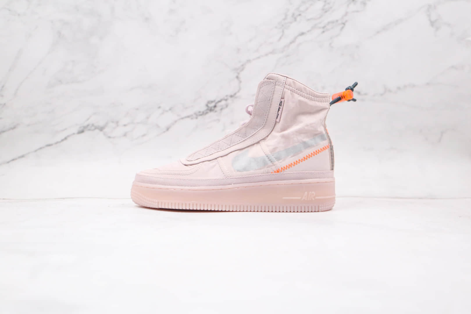 耐克Nike Air Force 1 Shell WMNS纯原版本高帮空军一号机能粉色防水板鞋原楦头纸板打造 货号:BQ6096-003