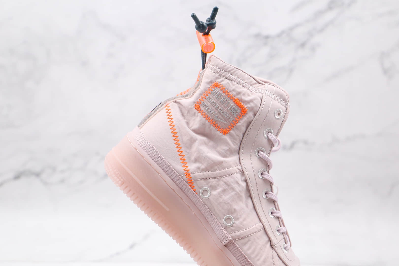 耐克Nike Air Force 1 Shell WMNS纯原版本高帮空军一号机能粉色防水板鞋原楦头纸板打造 货号:BQ6096-003