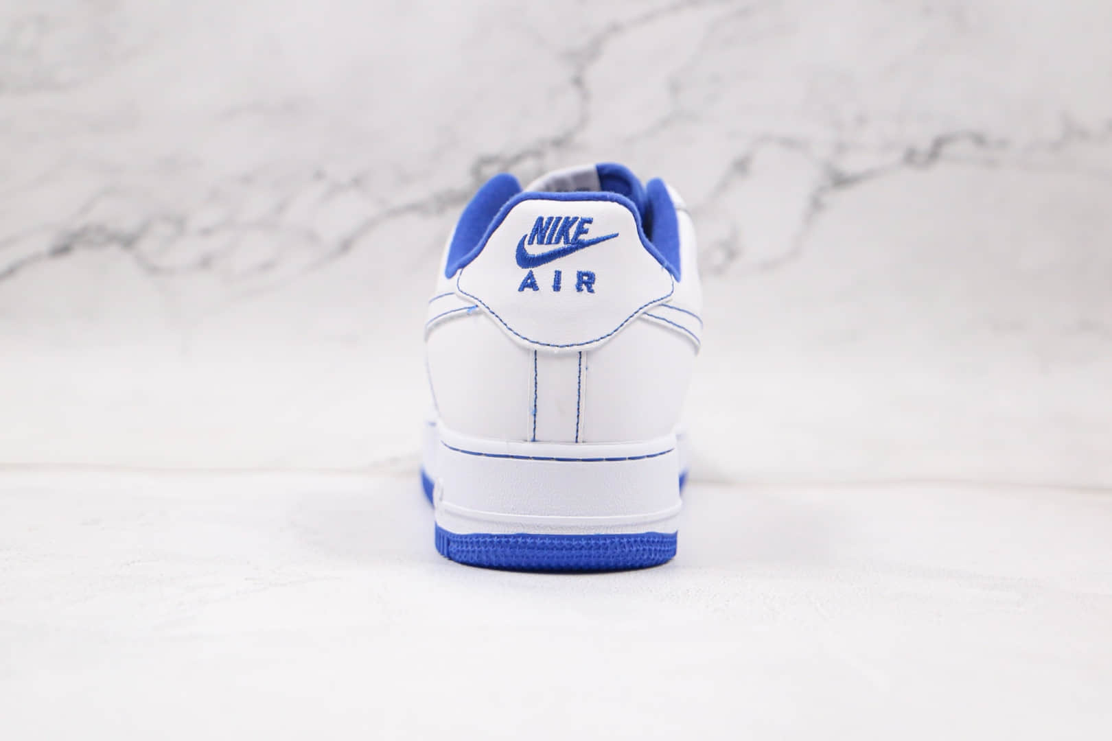 耐克Nike Air Force 1 07 White Black纯原版本低帮空军一号白蓝缝线板鞋内置全掌Sole气垫 货号:CV1752-101