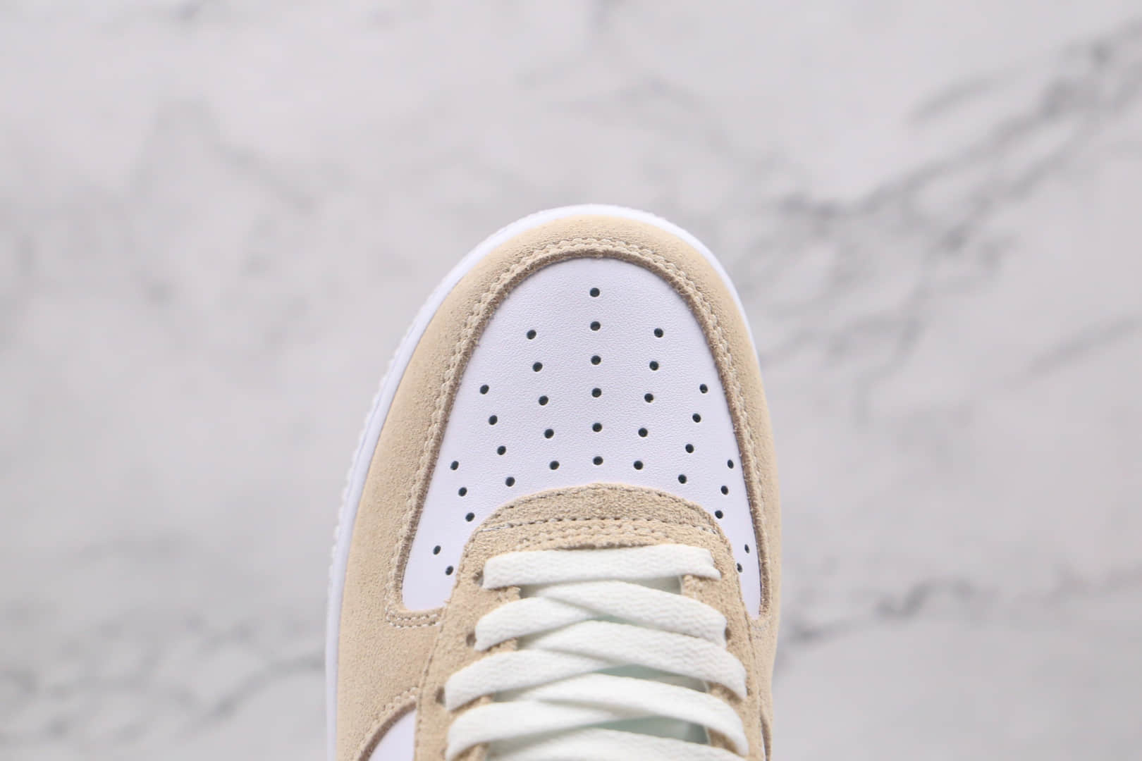 耐克Nike Air Force 1 HO20 BG纯原版本低帮空军一号奶茶白黑色板鞋内置气垫原盒原标 货号:BQ8988-100
